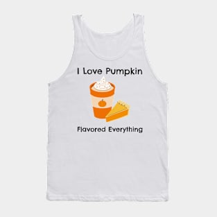 I Love Pumkin Spice Everything – Autumn and Fall, Festive Design Tank Top